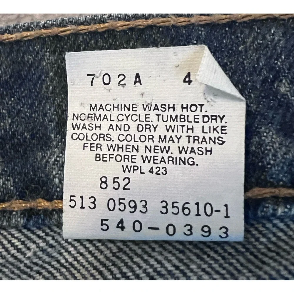 Vintage 90s LEVIS 540 BROWN TAB Relaxed‎ Fit Made In USA Blue Jeans 42X30